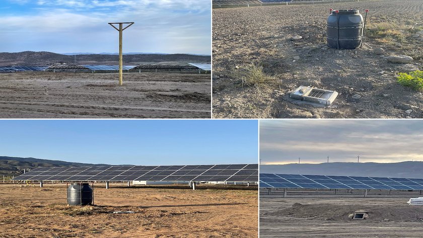 Aufnahmen einer Aquila Capital Photovoltaik in Tabernas