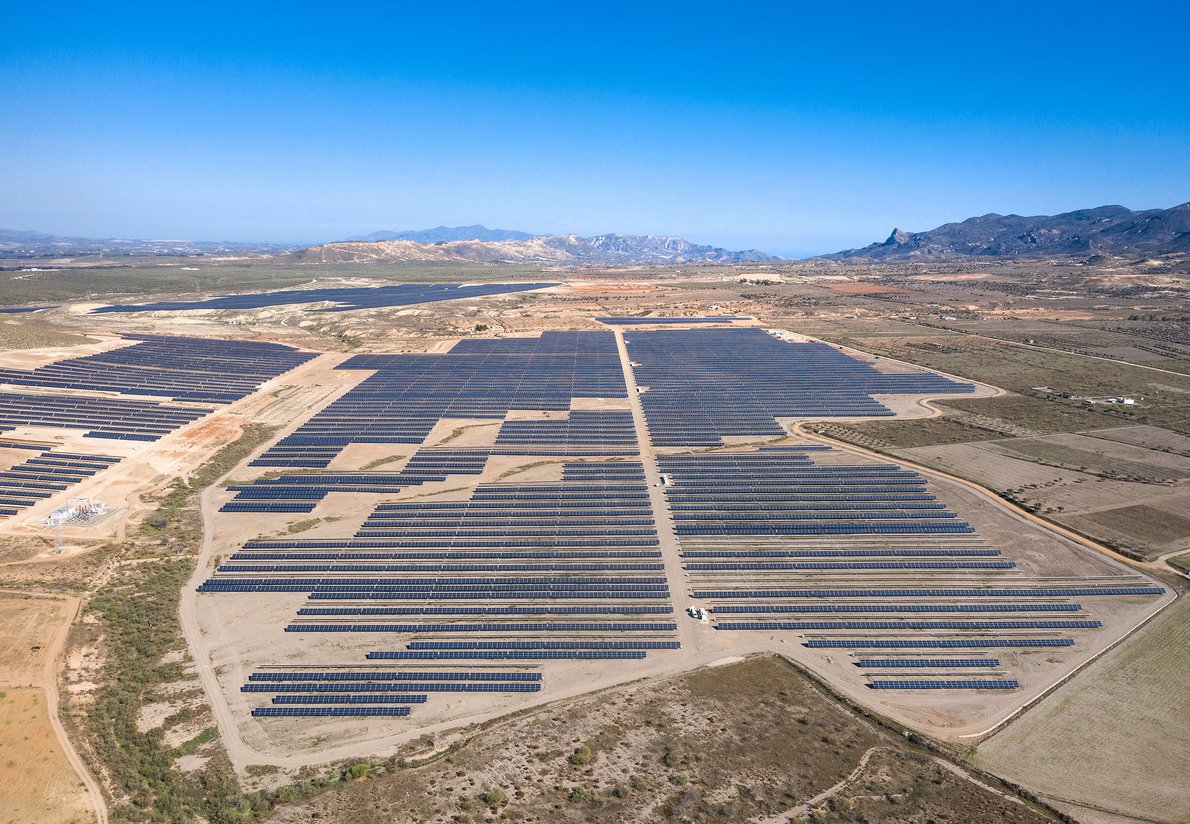 Solar Park in Albeniz Tabernas Spain