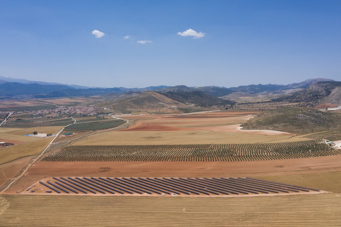 Solar photovoltaik asset in a landscape