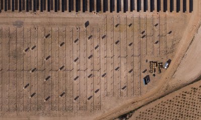 Photovoltaik Plant in Spain from above
