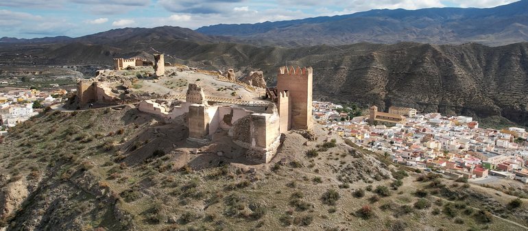 Aquila Asset the Tabernas Fortress in Spain from above